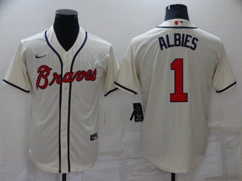 Atlanta Braves Cream MLB Jersey
