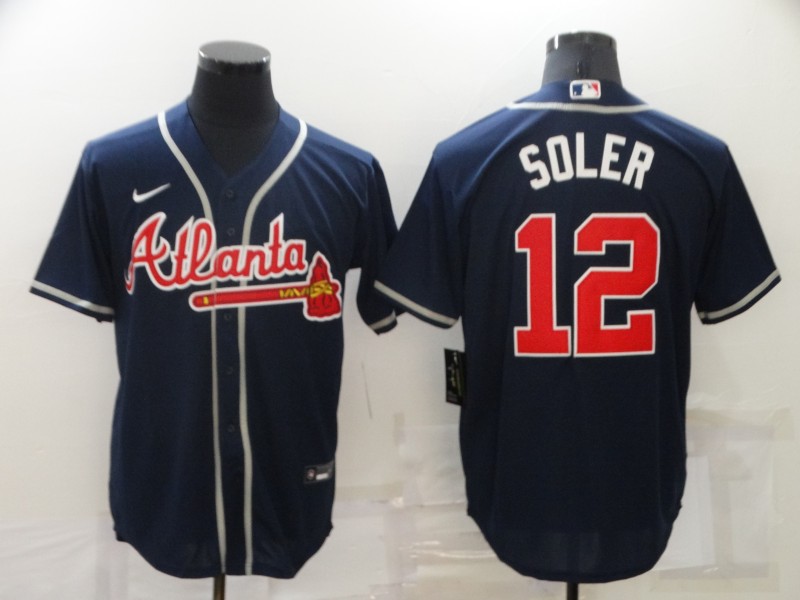 Atlanta Braves Dark Blue MLB Jersey