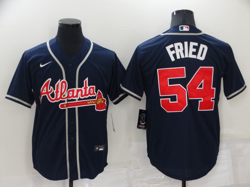 Atlanta Braves Dark Blue MLB Jersey