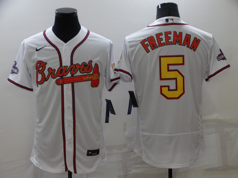 Atlanta Braves White Champion Elite MLB Jersey