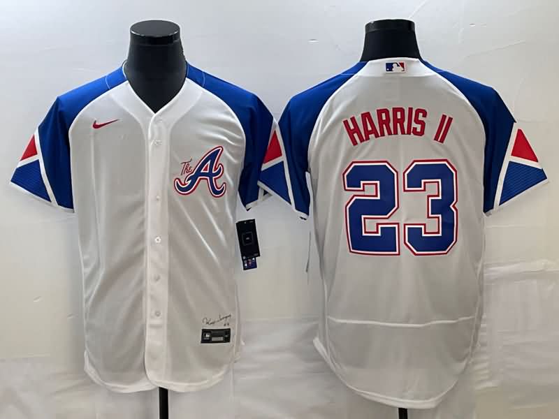 Atlanta Braves White Elite MLB Jersey 02