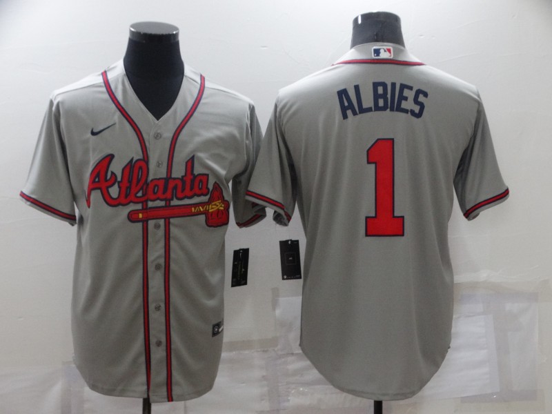 Atlanta Braves Grey MLB Jersey