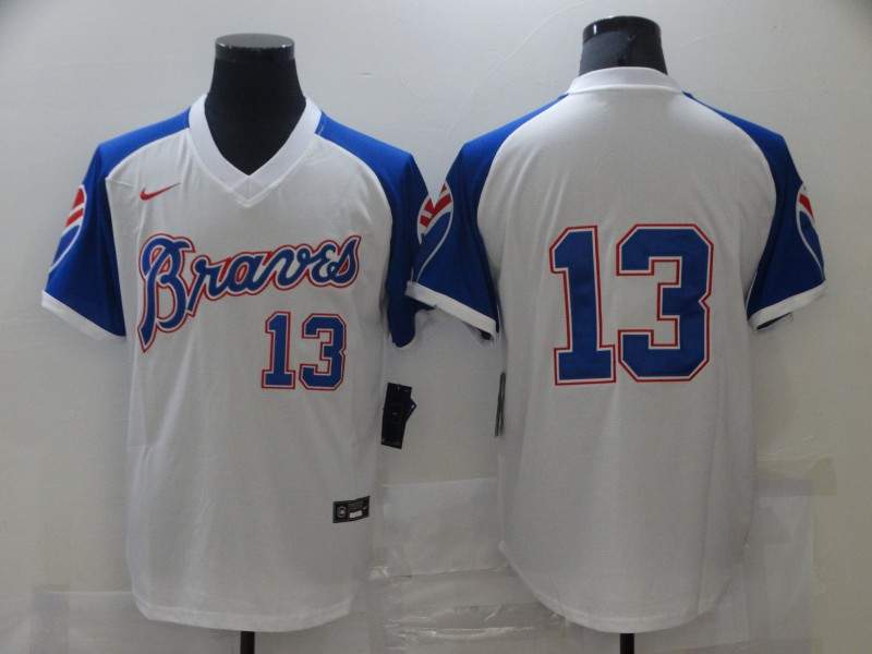 Atlanta Braves White Retro MLB Jersey