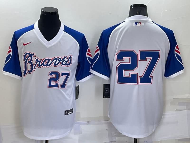 Atlanta Braves White Retro MLB Jersey