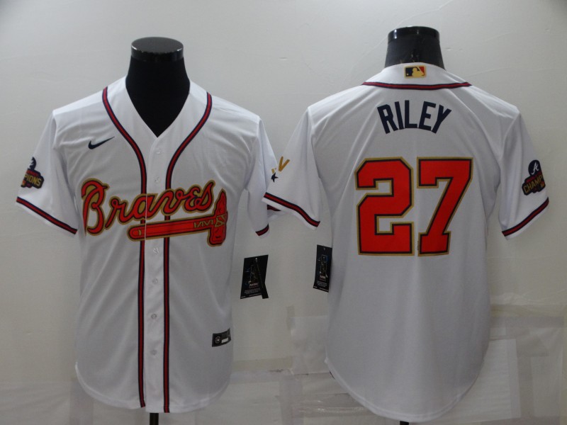 Atlanta Braves White MLB Jersey 02