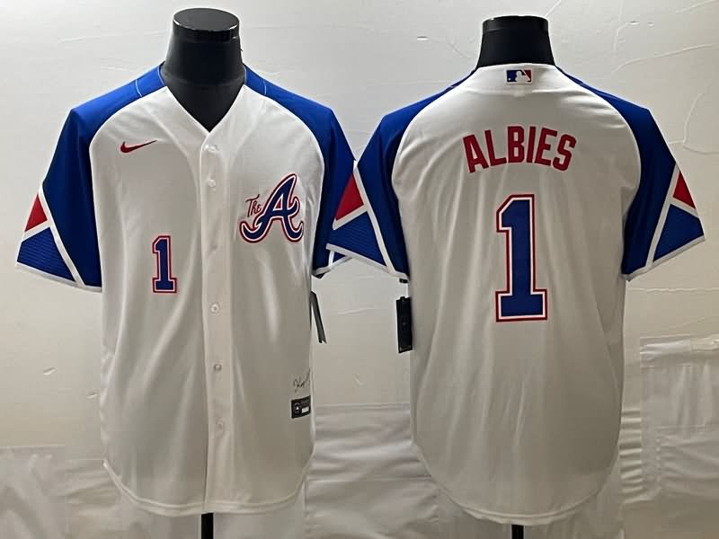 Atlanta Braves White MLB Jersey 04