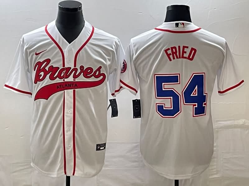 Atlanta Braves White MLB Jersey 05