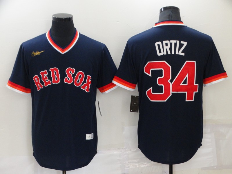 Boston Red Sox Dark Blue Cooperstown Collection MLB Jersey