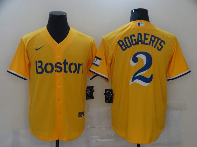 Boston Red Sox Yellow MLB Jersey