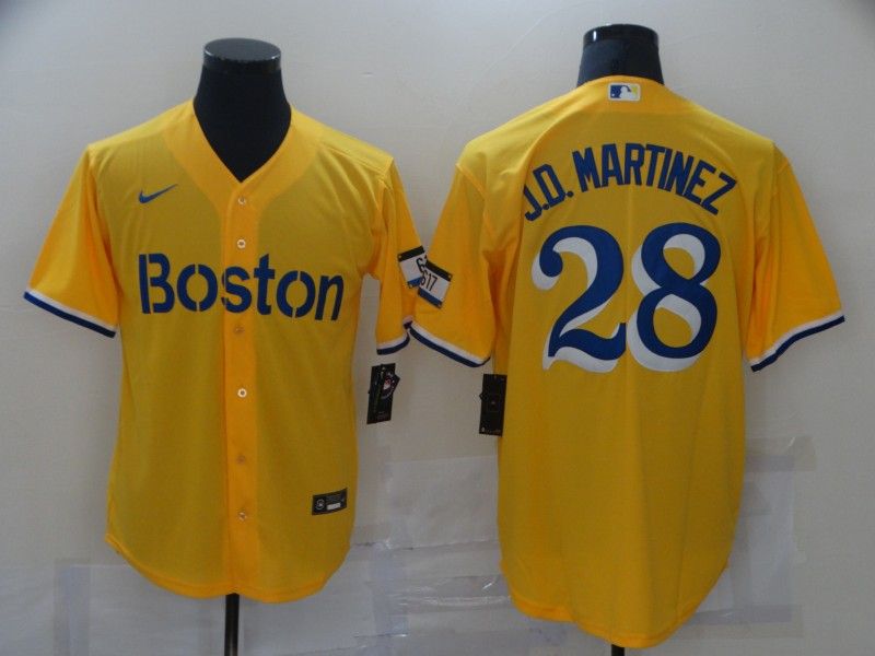 Boston Red Sox Yellow MLB Jersey