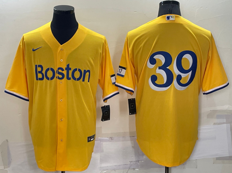 Boston Red Sox Yellow MLB Jersey