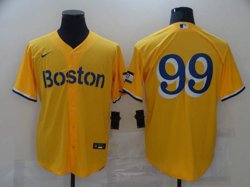 Boston Red Sox Yellow MLB Jersey