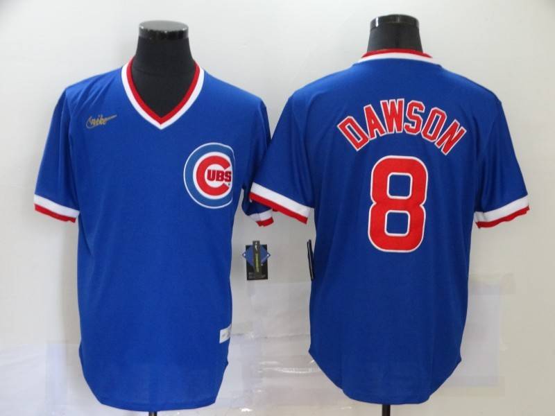 Chicago Cubs Blue Cooperstown Collection MLB Jersey