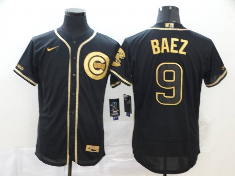 Chicago Cubs Black Gold Elite MLB Jersey