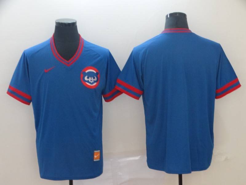 Chicago Cubs Blue Retro MLB Jersey