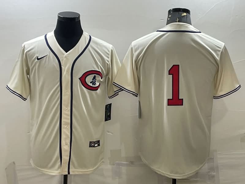 Chicago Cubs Cream Retro MLB Jersey