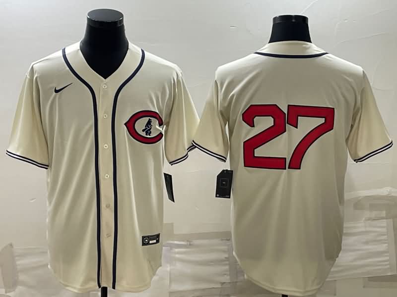 Chicago Cubs Cream Retro MLB Jersey