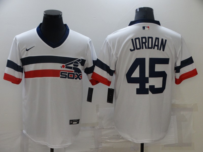 Chicago White Sox White Retro MLB Jersey