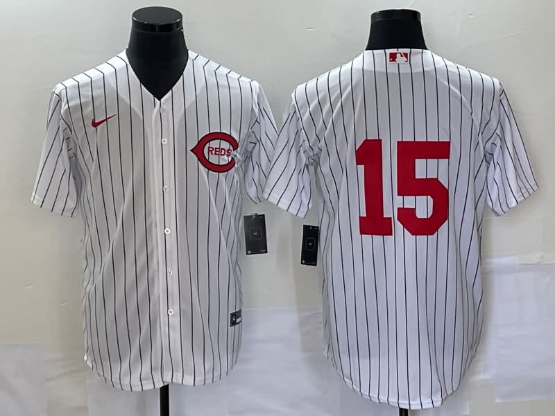 Cincinnati Reds White Retro MLB Jersey 02