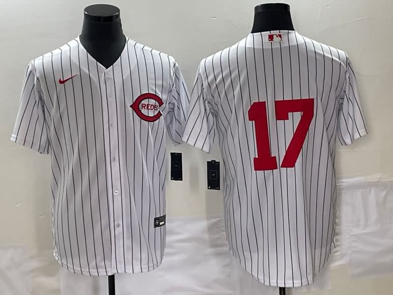 Cincinnati Reds White Retro MLB Jersey 02