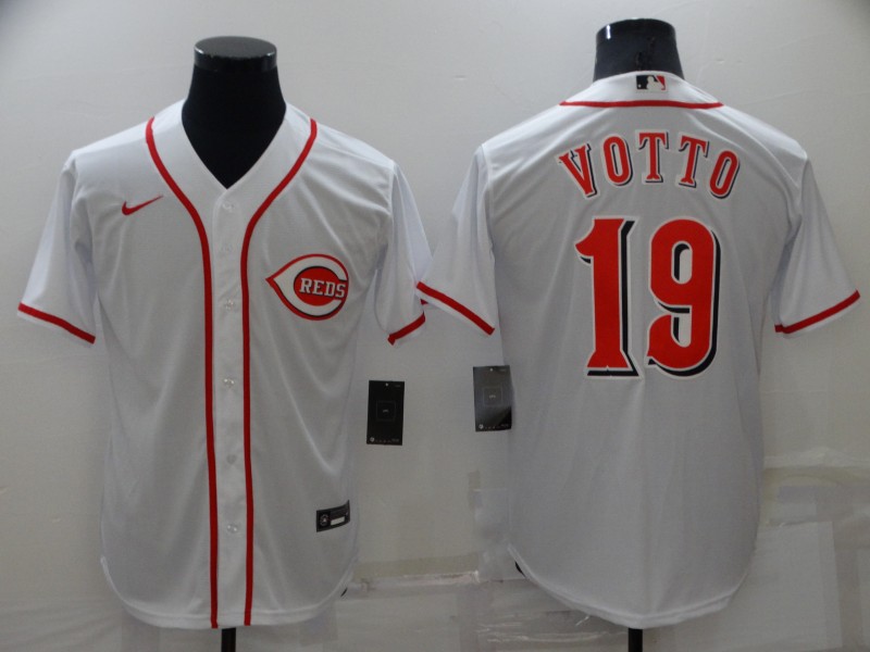 Cincinnati Reds White MLB Jersey