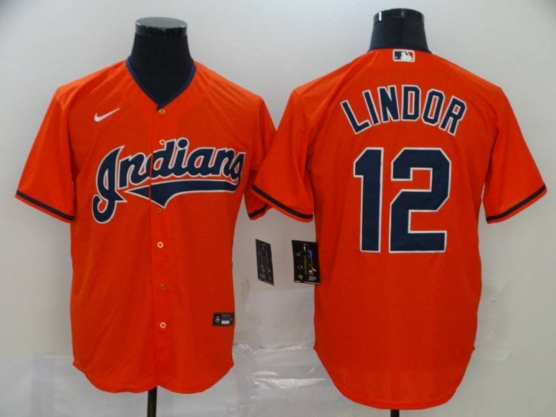 Cleveland Indians Orange MLB Jersey