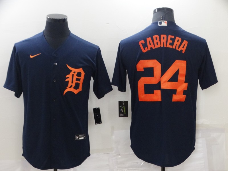 Detroit Tigers Dark Blue MLB Jersey