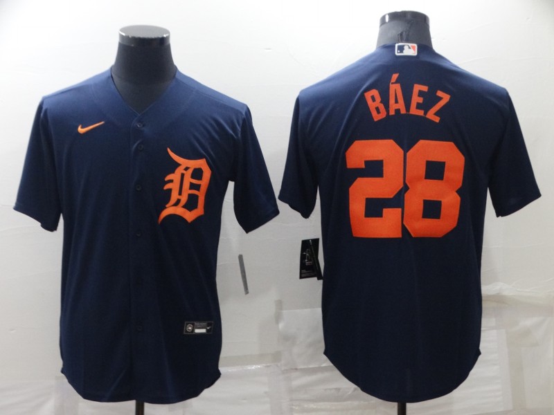 Detroit Tigers Dark Blue MLB Jersey