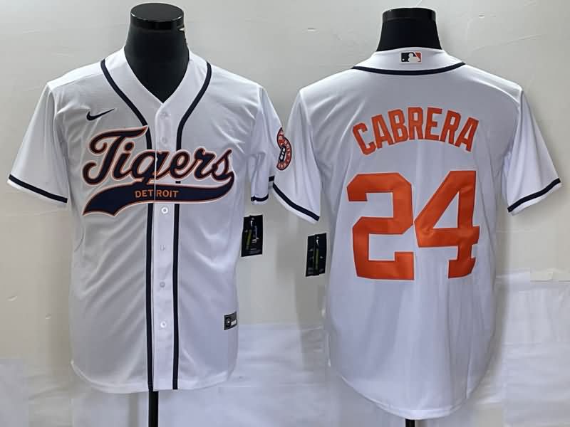 Detroit Tigers White MLB Jersey 02