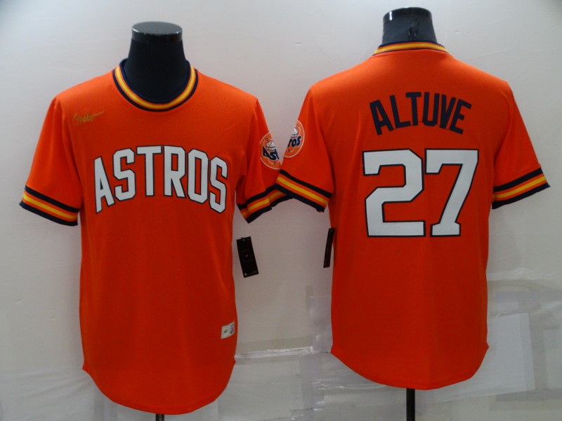 Houston Astros Orange Cooperstown Collection MLB Jersey