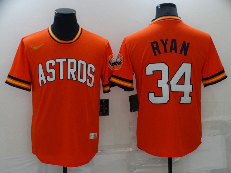 Houston Astros Orange Cooperstown Collection MLB Jersey