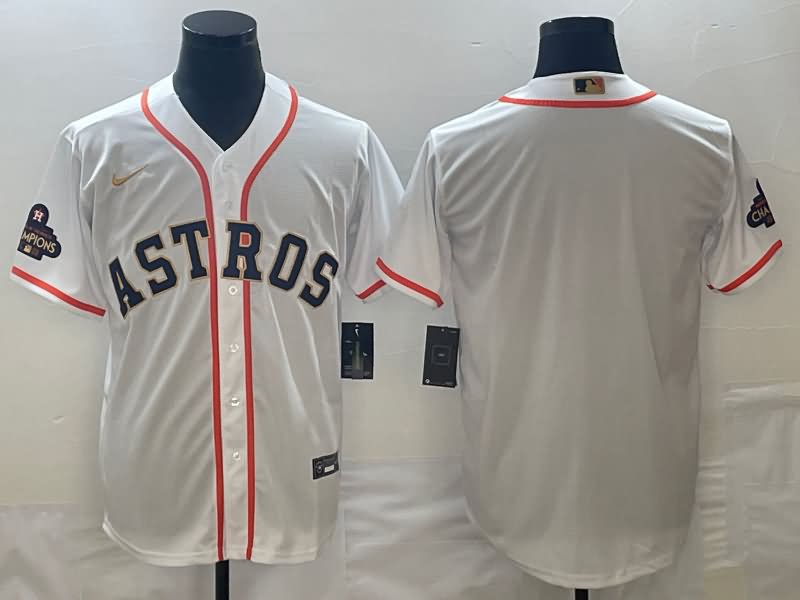 Houston Astros White Champion MLB Jersey 02
