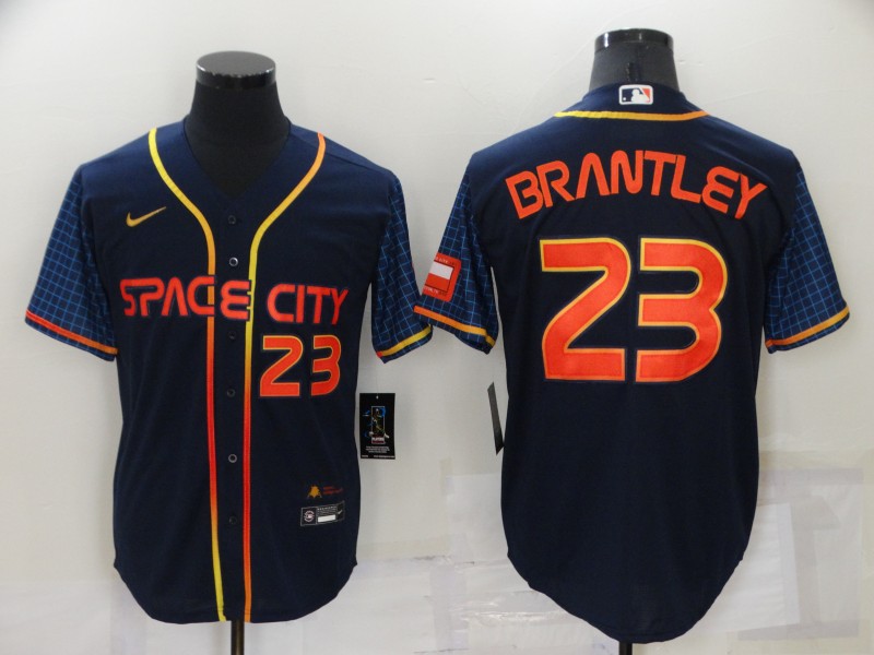 Houston Astros Dark Blue MLB Jersey 02