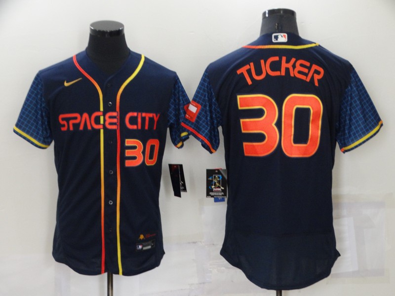 Houston Astros Dark Blue Elite MLB Jersey