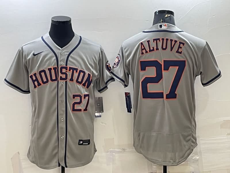 Houston Astros Grey Elite MLB Jersey