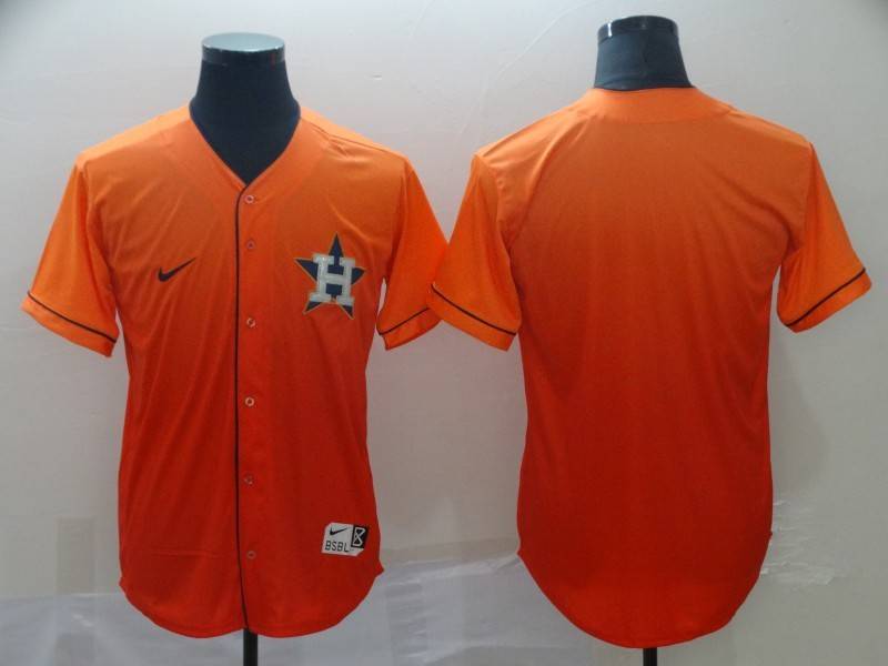 Houston Astros Orange Fashion MLB Jersey