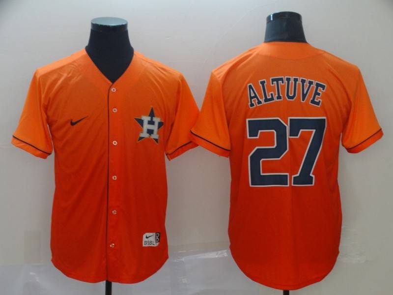 Houston Astros Orange Fashion MLB Jersey