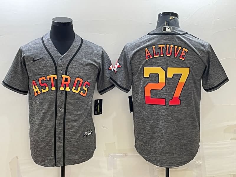 Houston Astros Grey MLB Jersey 02