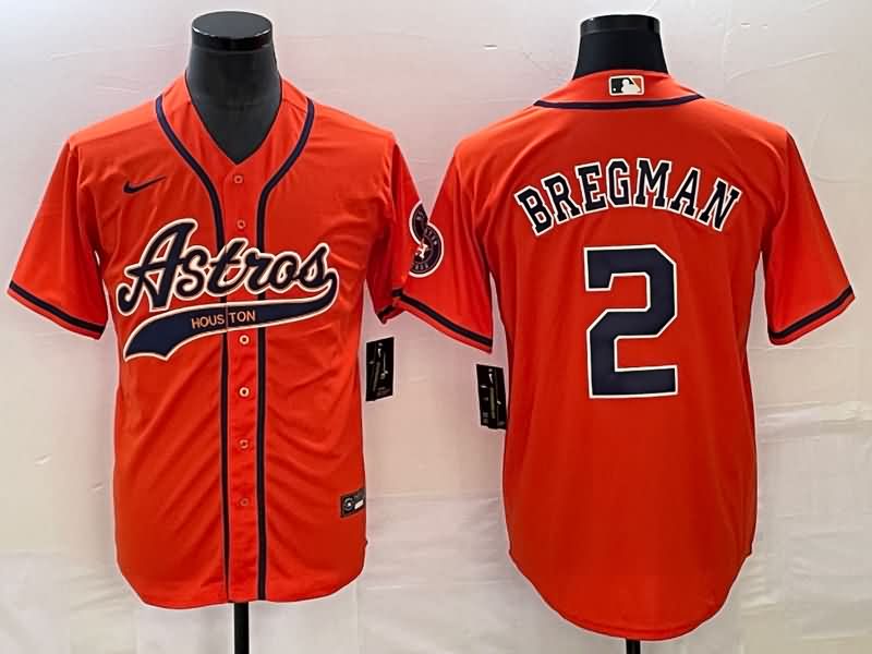 Houston Astros Orange MLB Jersey 02