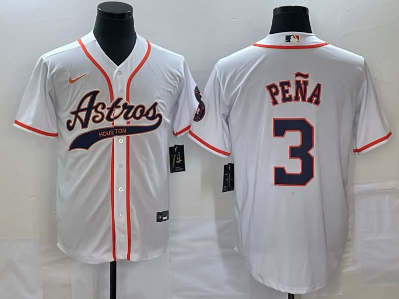 Houston Astros White MLB Jersey 03