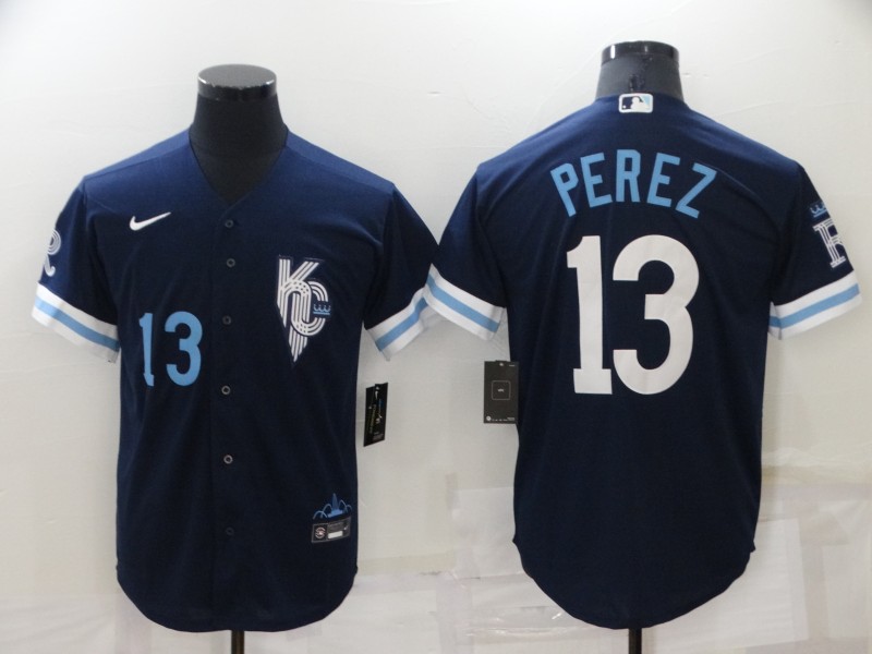 Kansas City Royals Dark Blue MLB Jersey