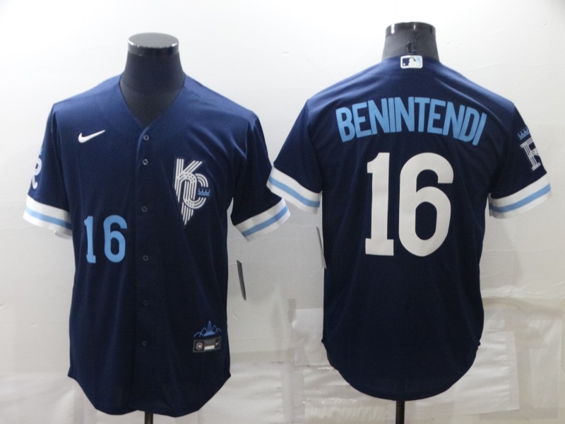 Kansas City Royals Dark Blue MLB Jersey