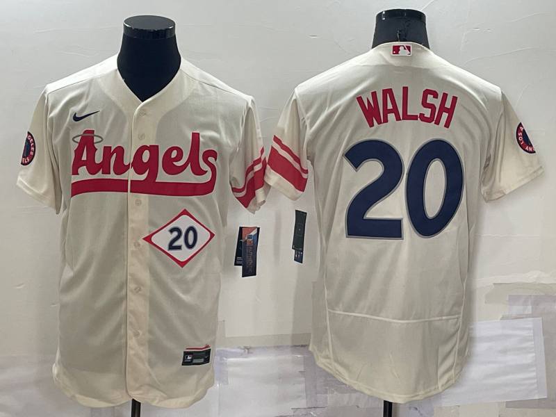 Los Angeles Angels Cream Elite MLB Jersey