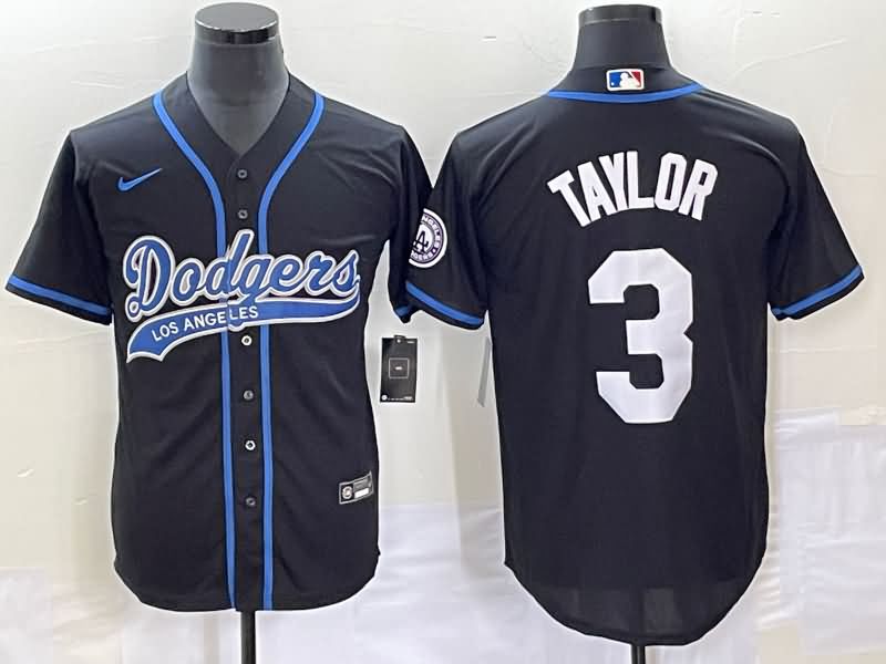 Los Angeles Dodgers Black MLB Jersey 07