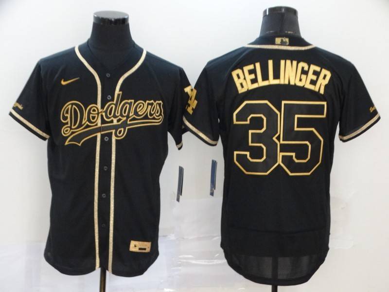 Los Angeles Dodgers Black Gold Elite MLB Jersey