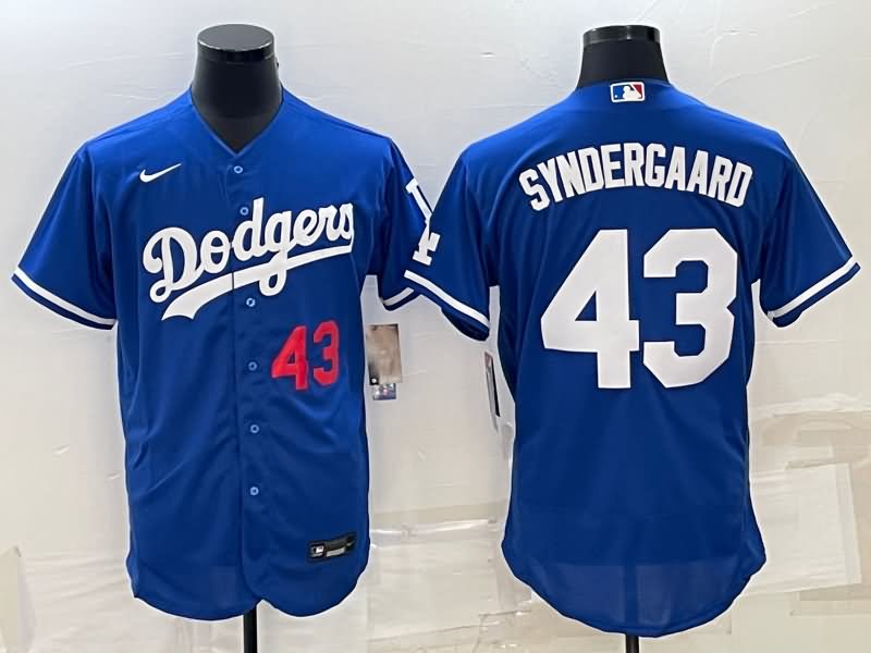 Los Angeles Dodgers Blue Elite MLB Jersey 02