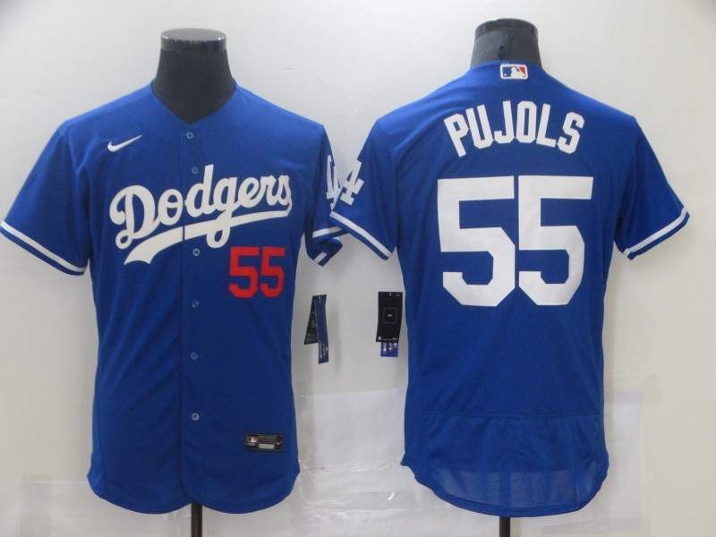 Los Angeles Dodgers Blue Elite MLB Jersey 02