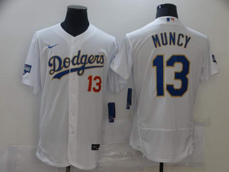 Los Angeles Dodgers White Champion Elite MLB Jersey