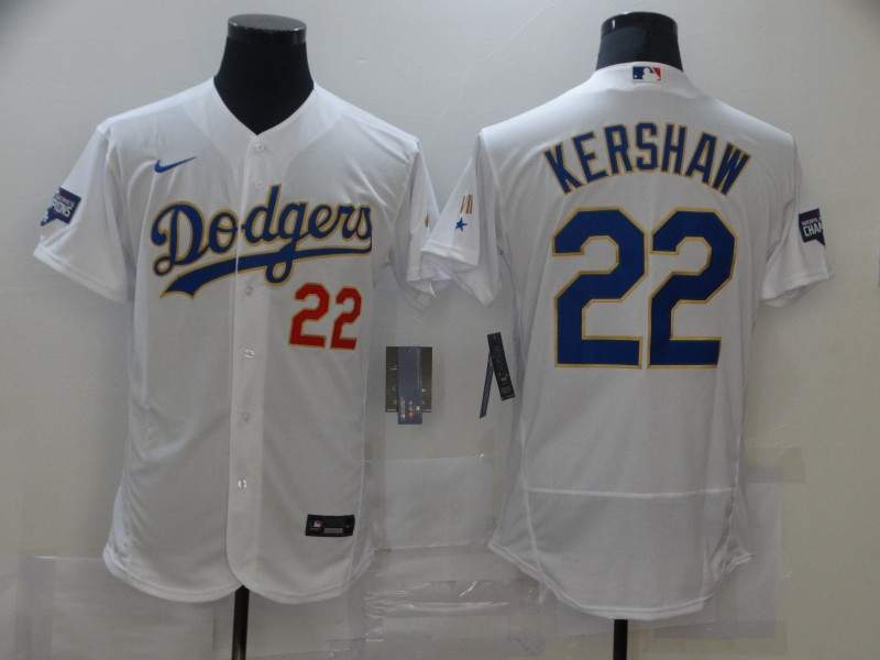 Los Angeles Dodgers White Champion Elite MLB Jersey