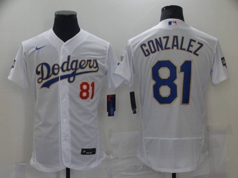 Los Angeles Dodgers White Champion Elite MLB Jersey